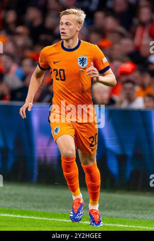 Amsterdam, Niederlande. September 2024. AMSTERDAM, NIEDERLANDE - 10. SEPTEMBER: Jan-Paul van Hecke aus den Niederlanden während der UEFA Nations League 2024/25 League Ein Spiel der Gruppe A3 zwischen den Niederlanden und Deutschland in der Johan Cruijff Arena am 10. September 2024 in Amsterdam, Niederlande. (Foto: Joris Verwijst/BSR Agency) Credit: BSR Agency/Alamy Live News Stockfoto