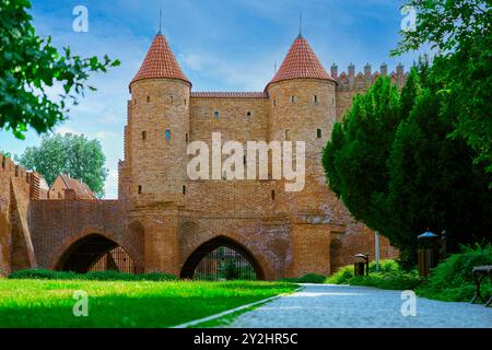 Die Burg Marienburg in Warschau, Polen, UNESCO-Weltkulturerbe. Stockfoto