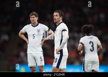 LONDON, Vereinigtes Königreich - 10. September 2024: Jack Grealish aus England während des Spiels der UEFA Nations League zwischen England und Finnland im Wembley Stadium (Quelle: Craig Mercer/Alamy Live News) Stockfoto