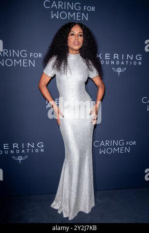 New York, Usa. September 2024. Kerry Washington nimmt am 9. September 2024 an Kering's 3. Annual Caring for Women Dinner im Pool in New York, New York, USA, Teil. (Foto von Thenews2/NurPhoto) Credit: NurPhoto SRL/Alamy Live News Stockfoto