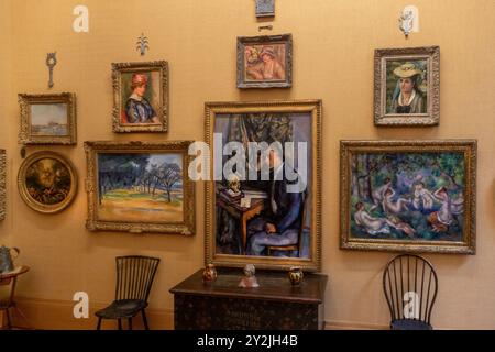 Innengalerien der Barnes Foundation in Philadelphia PA Stockfoto