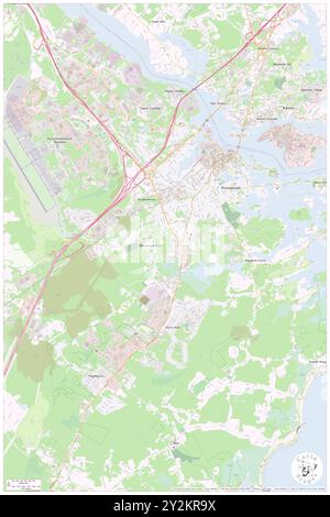 Portsmouth, Rockingham County, USA, Vereinigte Staaten, New Hampshire, n 43 4' 37''', S 70 45' 27'', Karte, Karte, Kartenausgabe 2024. Erkunden Sie Cartascapes, eine Karte, die die vielfältigen Landschaften, Kulturen und Ökosysteme der Erde enthüllt. Reisen Sie durch Zeit und Raum und entdecken Sie die Verflechtungen der Vergangenheit, Gegenwart und Zukunft unseres Planeten. Stockfoto