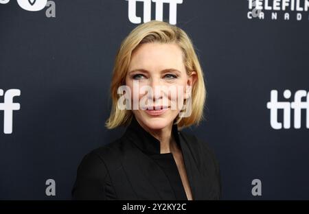 Toronto, Kanada. September 2024. Cate Blanchett kam zur Premiere des „Disclaimer“ während des Toronto International Film Festivals 2024, das am 9. September 2024 im Royal Alexandra Theatre in Toronto stattfand © JPA/AFF-USA.com Credit: AFF/Alamy Live News Stockfoto