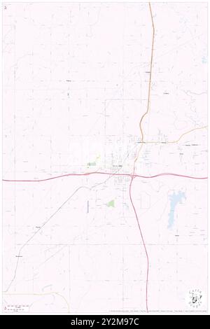 Henryetta, Okmulgee County, USA, USA, Oklahoma, n 35 26' 23'', S 95 58' 54'', Karte, Karte, Kartenausgabe 2024. Erkunden Sie Cartascapes, eine Karte, die die vielfältigen Landschaften, Kulturen und Ökosysteme der Erde enthüllt. Reisen Sie durch Zeit und Raum und entdecken Sie die Verflechtungen der Vergangenheit, Gegenwart und Zukunft unseres Planeten. Stockfoto