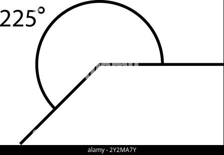 Winkelsymbol für Illustrationen Stock Vektor