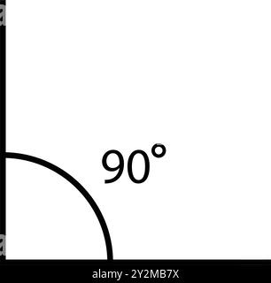 Winkelsymbol für Illustrationen Stock Vektor