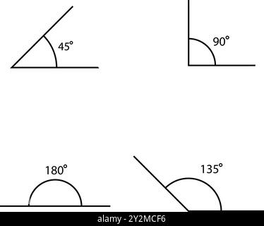 Winkelsymbol für Illustrationen Stock Vektor