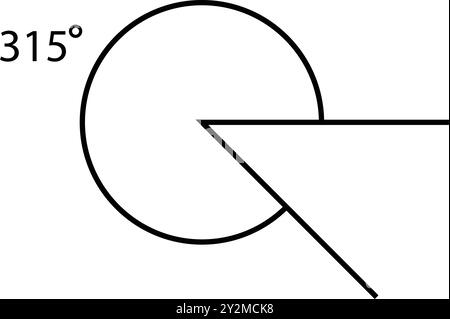 Winkelsymbol für Illustrationen Stock Vektor