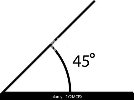 Winkelsymbol für Illustrationen Stock Vektor