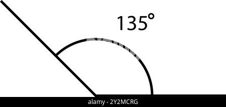 Winkelsymbol für Illustrationen Stock Vektor