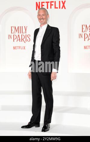 Bruno Gouery bei der Premiere der 4. Staffel der Netflix Serie Emily in Paris im Space Cinema Moderno. ROM, 10.09.2024 *** Bruno Gouery bei der Premiere der vierten Staffel der Netflix-Serie Emily in Paris im Space Cinema Moderno Rome, 10 09 2024 Foto:XA.XM.xTinghinox/xFuturexImagex emily 4945 Stockfoto