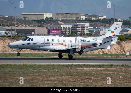 Cessna 560XL Citation XLS Executive Flugzeug am Flughafen El Altet, Alicante. Stockfoto