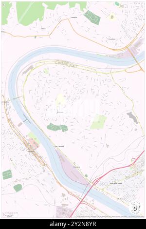 Monessen, Westmoreland County, USA, USA, Pennsylvania, n 40 8' 54''', S 79 53' 16'', Karte, Karte, Kartenausgabe 2024. Erkunden Sie Cartascapes, eine Karte, die die vielfältigen Landschaften, Kulturen und Ökosysteme der Erde enthüllt. Reisen Sie durch Zeit und Raum und entdecken Sie die Verflechtungen der Vergangenheit, Gegenwart und Zukunft unseres Planeten. Stockfoto