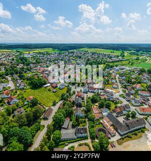 Blick auf die Region um Adelsried im Naturpark Augsburger Westwälder Stockfoto