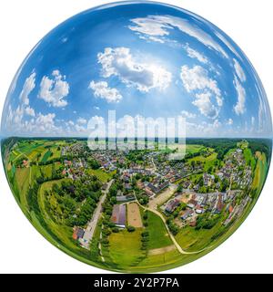 Blick auf die Region um Adelsried im Naturpark Augsburger Westwälder Stockfoto