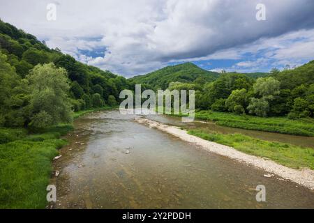 San Valley Landscape Park, Gmina Lutowiska, Bieszczady, Woiwodschaft Podkarpackie, Polen Stockfoto