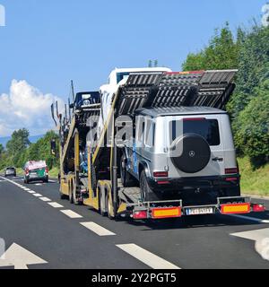 Bau der mercedes G-Klasse in graz Bau der mercedes G-Klasse Stockfoto