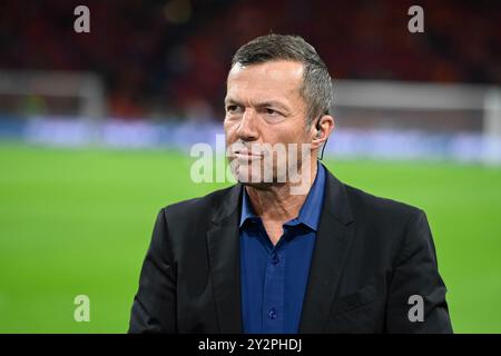 Amsterdam, Deutschland. September 2024. Lothar MATTHAEUS, Matthaus, Porträt, Porträt, zugeschnittenes Einzelbild, Einzelmotiv, Football Nations League Netherlands (NED) - Deutschland (DE) 2-2 am 10.09.2024 in der Amsterdam Arena/Johan Cruyff Arena in Amsterdam/Niederlande Credit: dpa/Alamy Live News Stockfoto