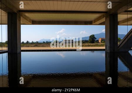 Musée archéologique de Mariana - Museu Archeulogicu di Mariana, Korsika, Frankreich. Stockfoto