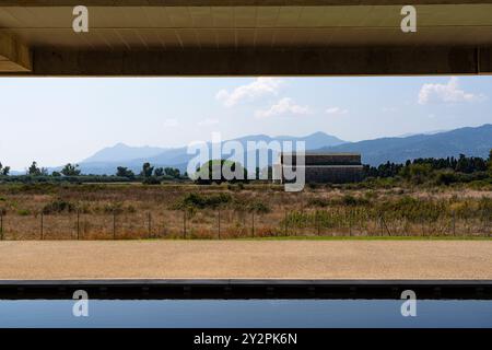 Musée archéologique de Mariana - Museu Archeulogicu di Mariana, Korsika, Frankreich. Stockfoto