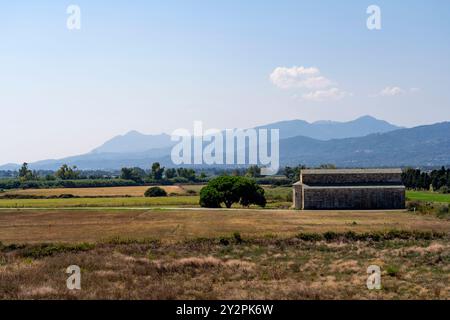 Musée archéologique de Mariana - Museu Archeulogicu di Mariana, Korsika, Frankreich. Stockfoto