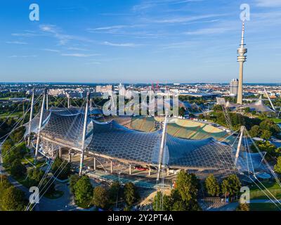 Olympiapark in München, Deutschland Stockfoto
