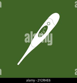Digitales Thermometer Symbol Vektor einfaches Design Stock Vektor