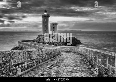 Leuchtturm Phare du Diable In Plouzane, Bretagne Stockfoto