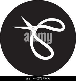 Schere Symbol Vektor Illustration einfaches Design Stock Vektor
