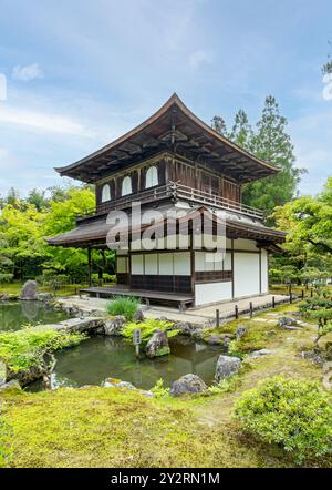 Kannon-den Hall, Ginkaku-JI - Tempel des Silbernen Pavillons, Kyoto, Japan Stockfoto