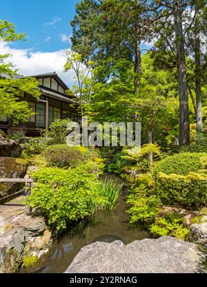 Tenjuan Garden, Nanzen-JI Tempelkomplex, Kyoto, Japan Stockfoto