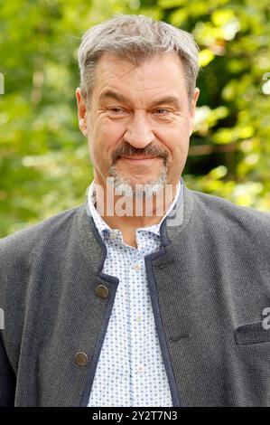 Markus Söder beim Besuch des Cowboy-Clubs Müchen 1913 e.V. anlässlich dessen 111-jährigen Jubiläums. München, 11.09.2024 *** Markus Söder besucht den Cowboy Club Müchen 1913 e V anlässlich seines 111-jährigen Bestehens München, 11 09 2024 Foto:XK.xKriegerx/xFuturexImagex Cowboy soeder 4915 Stockfoto