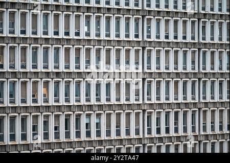 Schaerbeek, Brüssel, Belgien - 10. September 2024 - Hauptsitz des französischen belgischen Rundfunks RTBF Stockfoto