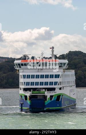 Wiglink isle of wight Fähre zwischen Fishbourne und portsmouth Stockfoto