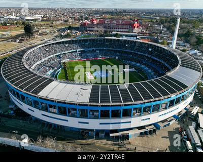 Buenos Aires, Argentinien, 28. August 2024: Luftaufnahme des Spiels Racing vs Independiente. („Der Avellaneda-Zylinder“) Stockfoto