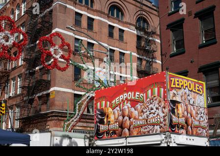 Das fest des San Gennaro ist ein jährlich stattfindendes fest in Little Italy, New York City, 2024, USA Stockfoto