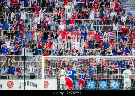 Cincinnati, Ohio, USA, 10. September 2024. Die USMNT spielt Neuseeland in einem internationalen Freundschaftsspiel im TQL Stadium in Cincinnati, Ohio. Quelle: Kindell Buchanan/Alamy Live News Stockfoto