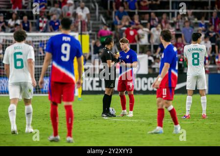 Cincinnati, Ohio, USA, 10. September 2024. Die USMNT spielt Neuseeland in einem internationalen Freundschaftsspiel im TQL Stadium in Cincinnati, Ohio. Quelle: Kindell Buchanan/Alamy Live News Stockfoto