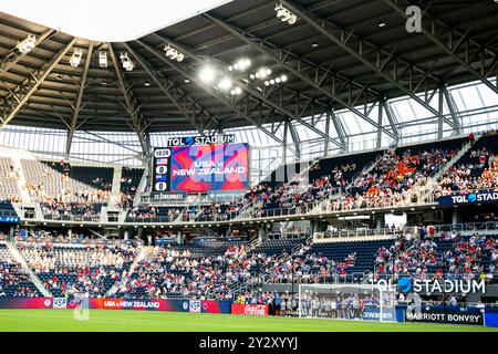 Cincinnati, Ohio, USA, 10. September 2024. Die USMNT spielt Neuseeland in einem internationalen Freundschaftsspiel im TQL Stadium in Cincinnati, Ohio. Quelle: Kindell Buchanan/Alamy Live News Stockfoto