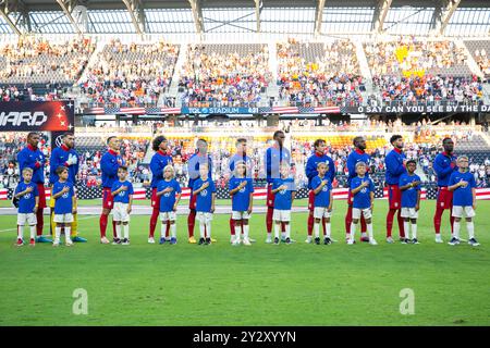 Cincinnati, Ohio, USA, 10. September 2024. Die USMNT spielt Neuseeland in einem internationalen Freundschaftsspiel im TQL Stadium in Cincinnati, Ohio. Quelle: Kindell Buchanan/Alamy Live News Stockfoto