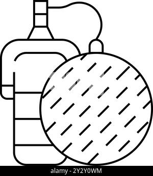 Mikrofon mit Symboldarstellung für Netzlinien Stock Vektor