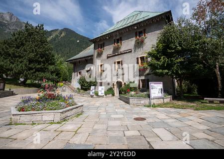 Maison de la montagne à Camonix Belagerung de l'Office de Haute montagne Stockfoto