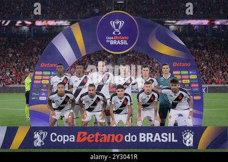 Curitiba, Brasilien. September 2024. Vasco-Team bei Athletico und Vasco da Gama. Das zweite Legs, gültig für das Viertelfinale der Copa do Brasil 2024. Mario Celso Petraglia Stadion in Curitiba, Paraná. Quelle: Reinaldo Reginato/FotoArena/Alamy Live News Stockfoto