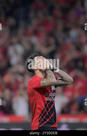 Curitiba, Brasilien. September 2024. Finale der Copa do Brasil 2024. Mario Celso Petraglia Stadion in Curitiba, Paraná. Quelle: Reinaldo Reginato/FotoArena/Alamy Live News Stockfoto