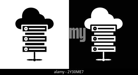 Hostingsymbol Vektor-Logo-Set Collection oder Bundle Pack Group Stock Vektor