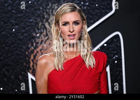 Elmont, USA. September 2024. Nicky Hilton Rothschild ging auf dem roten Teppich bei den MTV Video Music Awards 2024, die am 11. September 2024 in der UBS Arena in Elmont, New York, stattfanden. (Foto: Anthony Behar/SIPA USA) Credit: SIPA USA/Alamy Live News Stockfoto