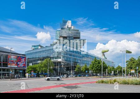 Blick vom Innenhof/Vorderseite der Norddeutschen Landesbank auf das Hauptgebäude Stockfoto