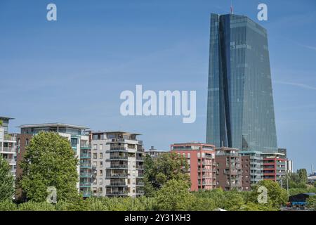 Europäische Zentralbank EZB, Hauptgebäude, Zentrale, Sonnemannstraße, Ostend, Frankfurt am Main, Hessen, Deutschland Stockfoto