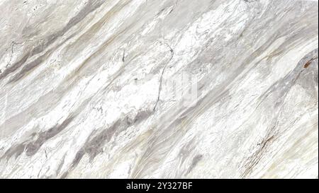 Natürlicher und luxuriöser weißer Marmor Palissandro, weißer carrara-Naturmarmor aus Italien. Nahtlose Textur. Stockfoto