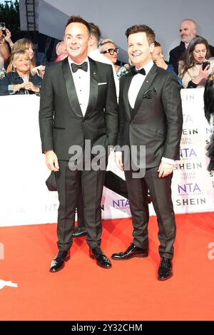 ANT and Dec aka Ant McPartlin and Declan Donnelly, The National Television Awards, The O2, London, UK, 11. September 2024, Foto von Richard Goldschmidt Stockfoto